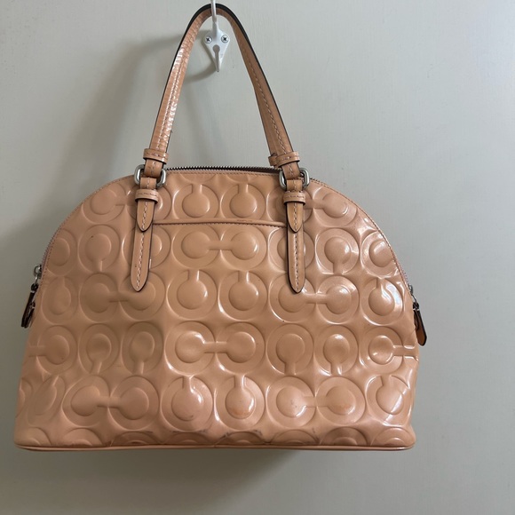 Coach signature Debossed Patent Leather Mini Satchel Crossbody bag - Picture 2 of 16